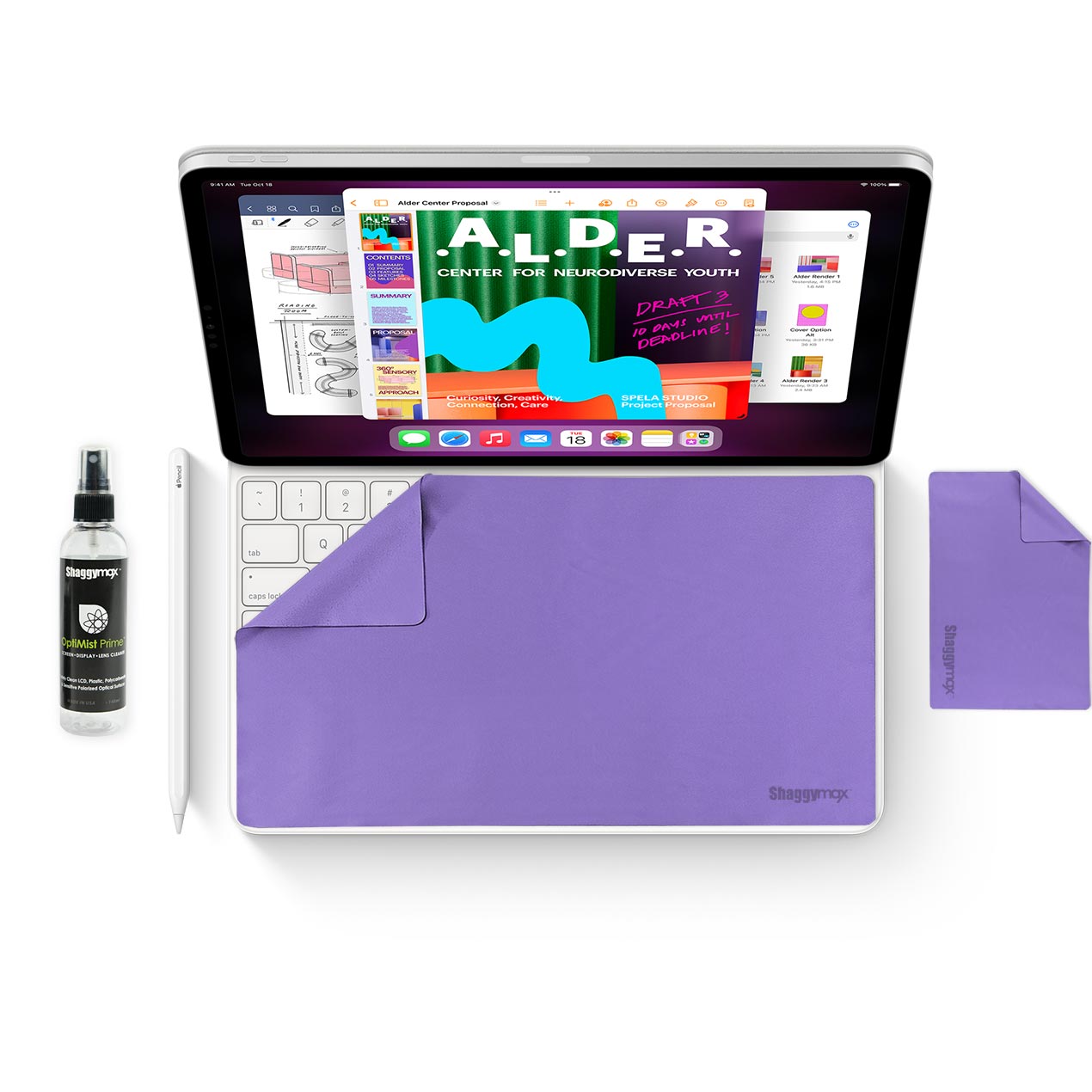 iPad 11" UnderWare Pac OptiMist Prime Cleaning Kit 