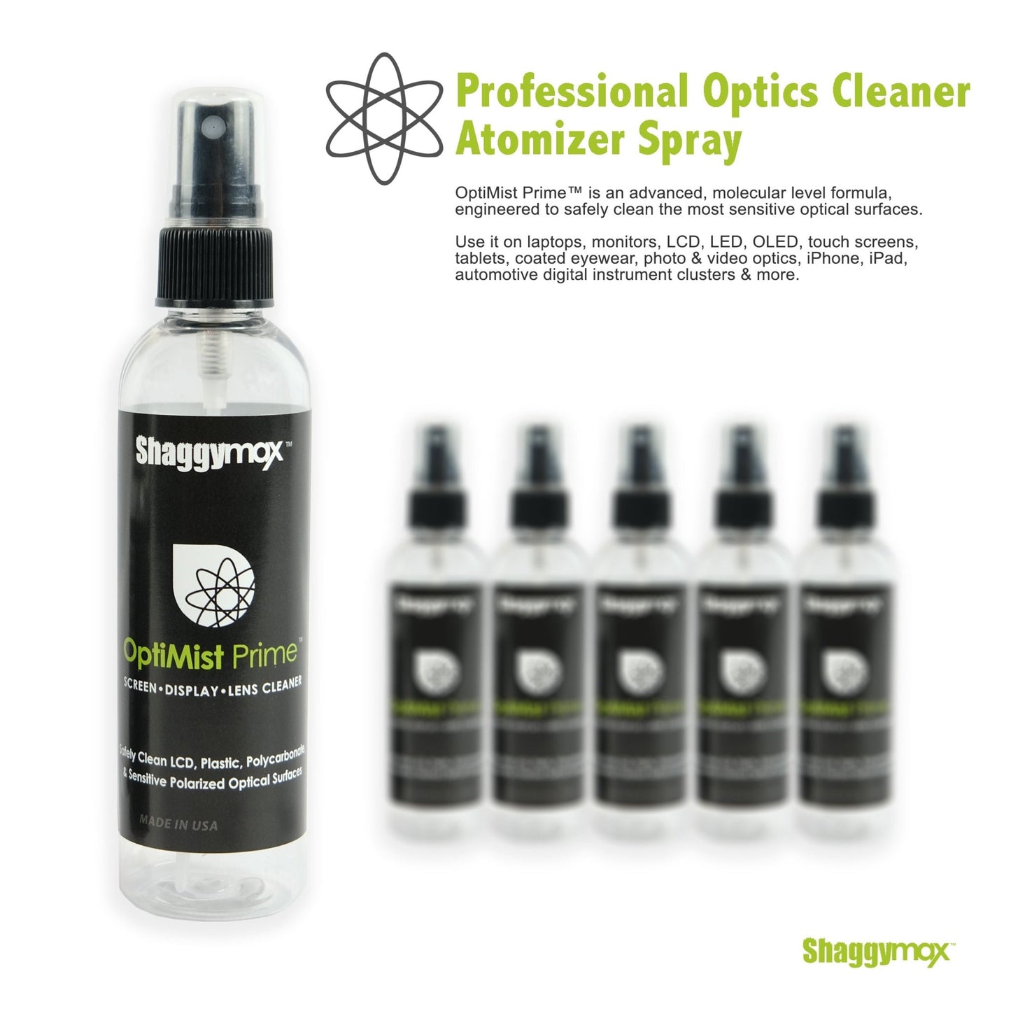 OptiMist Prime Pro Optical Screen Cleaner Spray Large 5oz - ShaggyMax