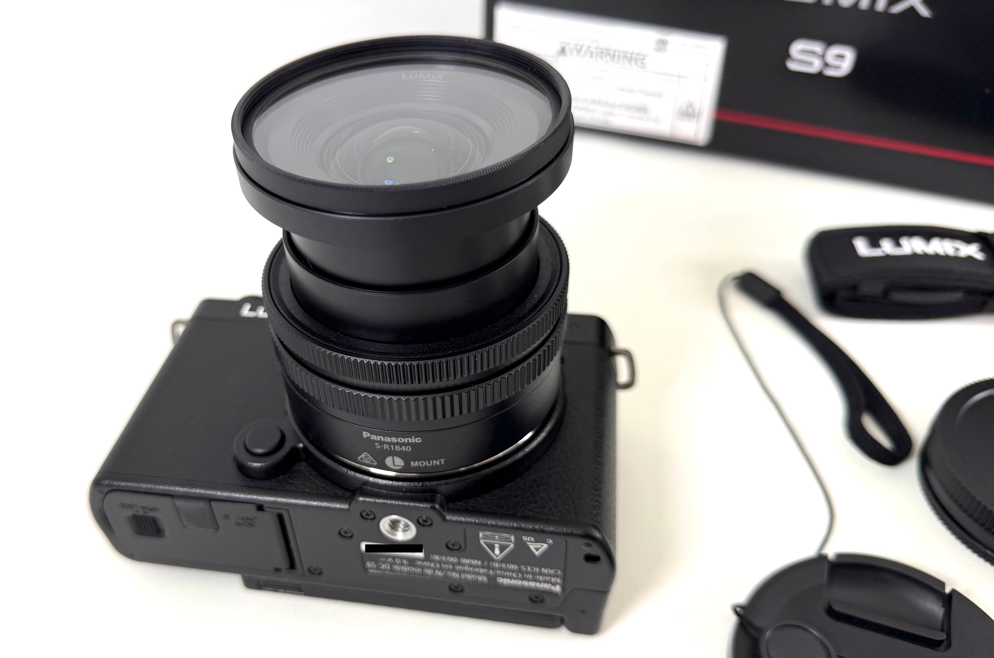 Panasonic Lumix S9 18-40mm f/4.5-6.3 Bundle Black w/Grip Screen Protector UV Filter Cleaning Kit