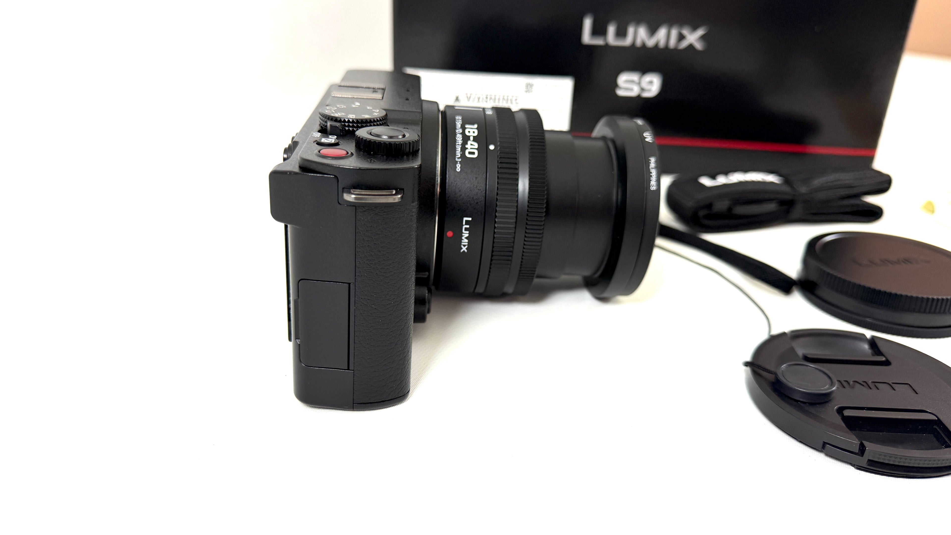 Panasonic Lumix S9 18-40mm f/4.5-6.3 Bundle Black w/Grip Screen Protector UV Filter Cleaning Kit
