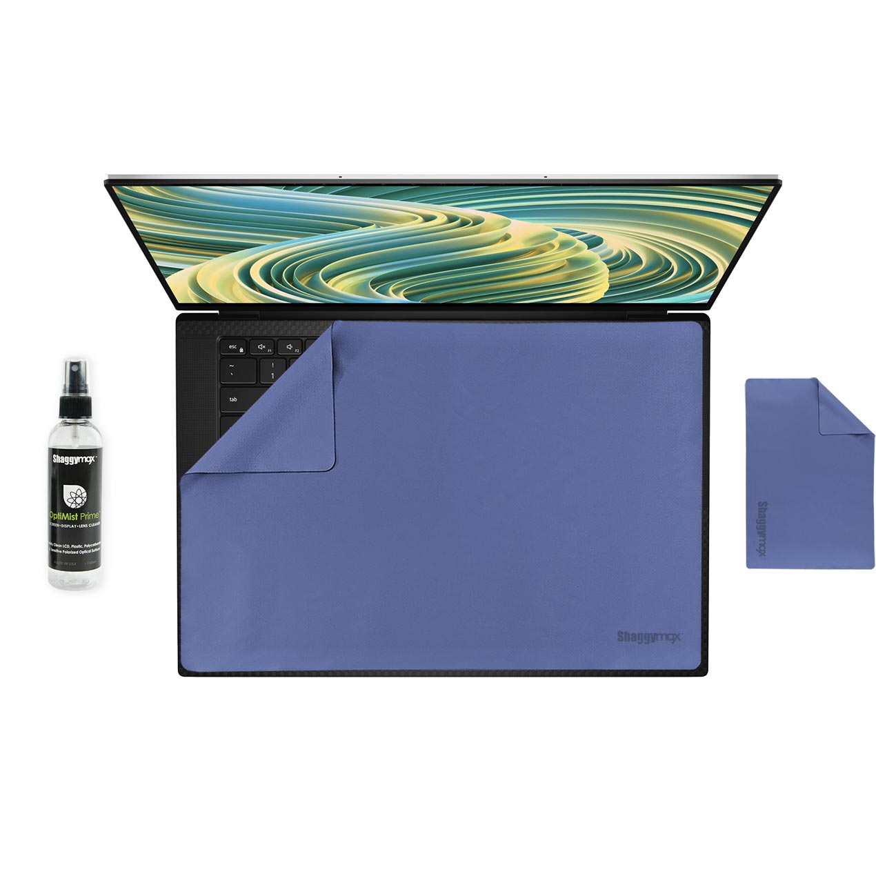 Dell XPS 15 Laptop Screen Protector Keyboard Cover Cleaner Kit UnderWare Pac - ShaggyMax