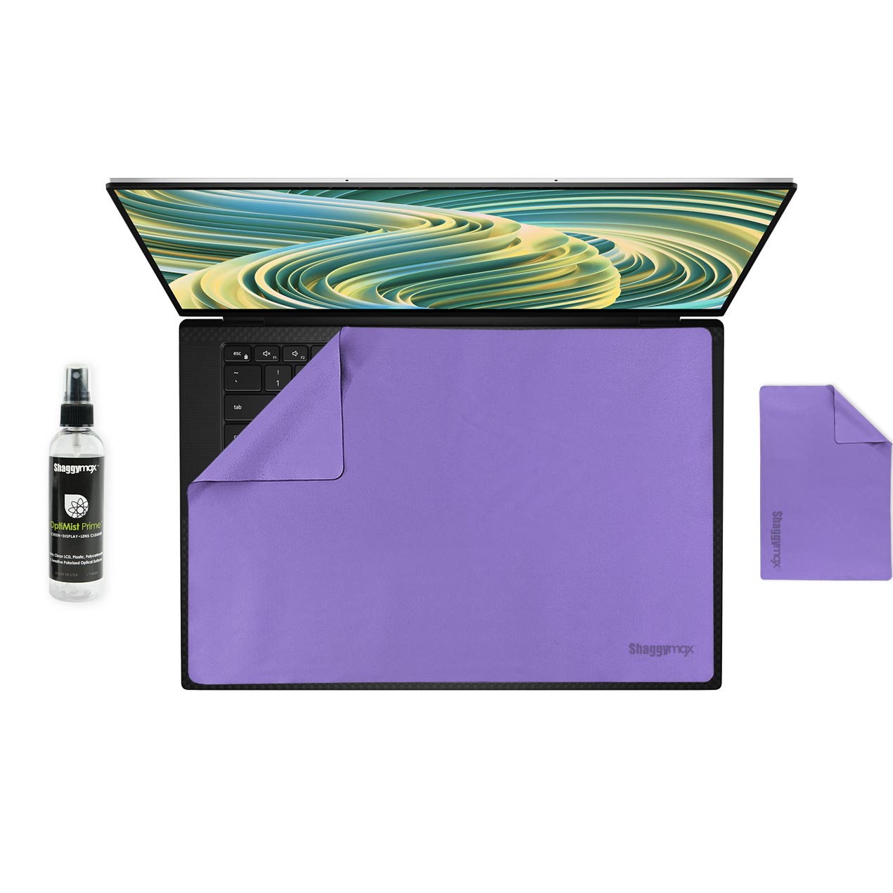 Dell XPS 15 Laptop Screen Protector Keyboard Cover Cleaner Kit UnderWare Pac - ShaggyMax