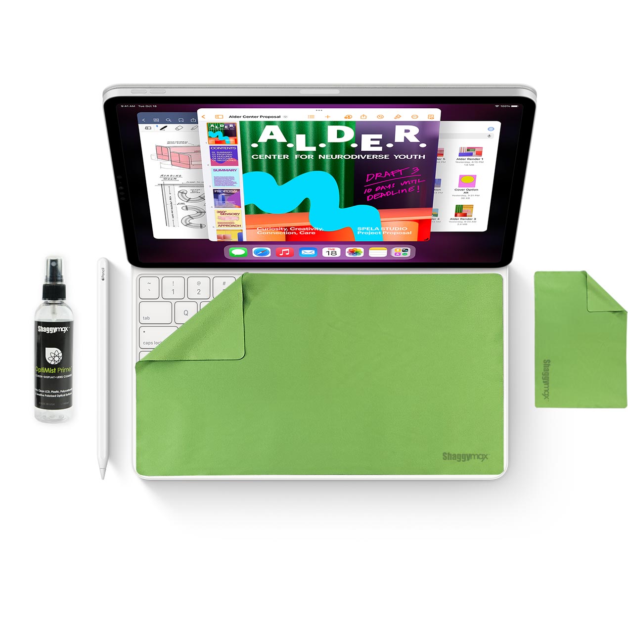 iPad 11" UnderWare Pac OptiMist Prime Cleaning Kit - ShaggyMax