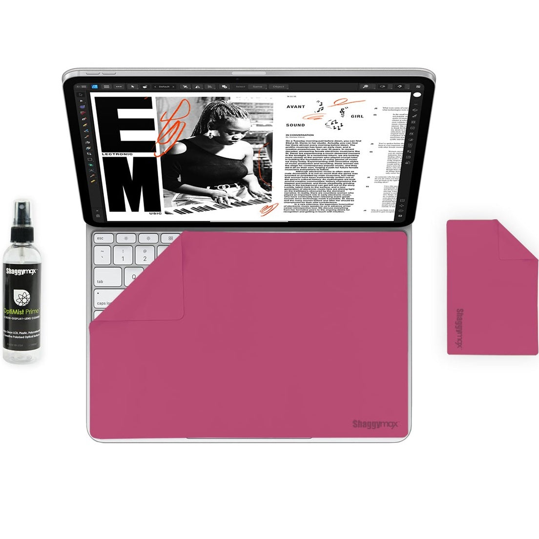 iPad Air 13" Microfiber UnderWare Pac OptiMist Prime Cleaning Kit - ShaggyMax