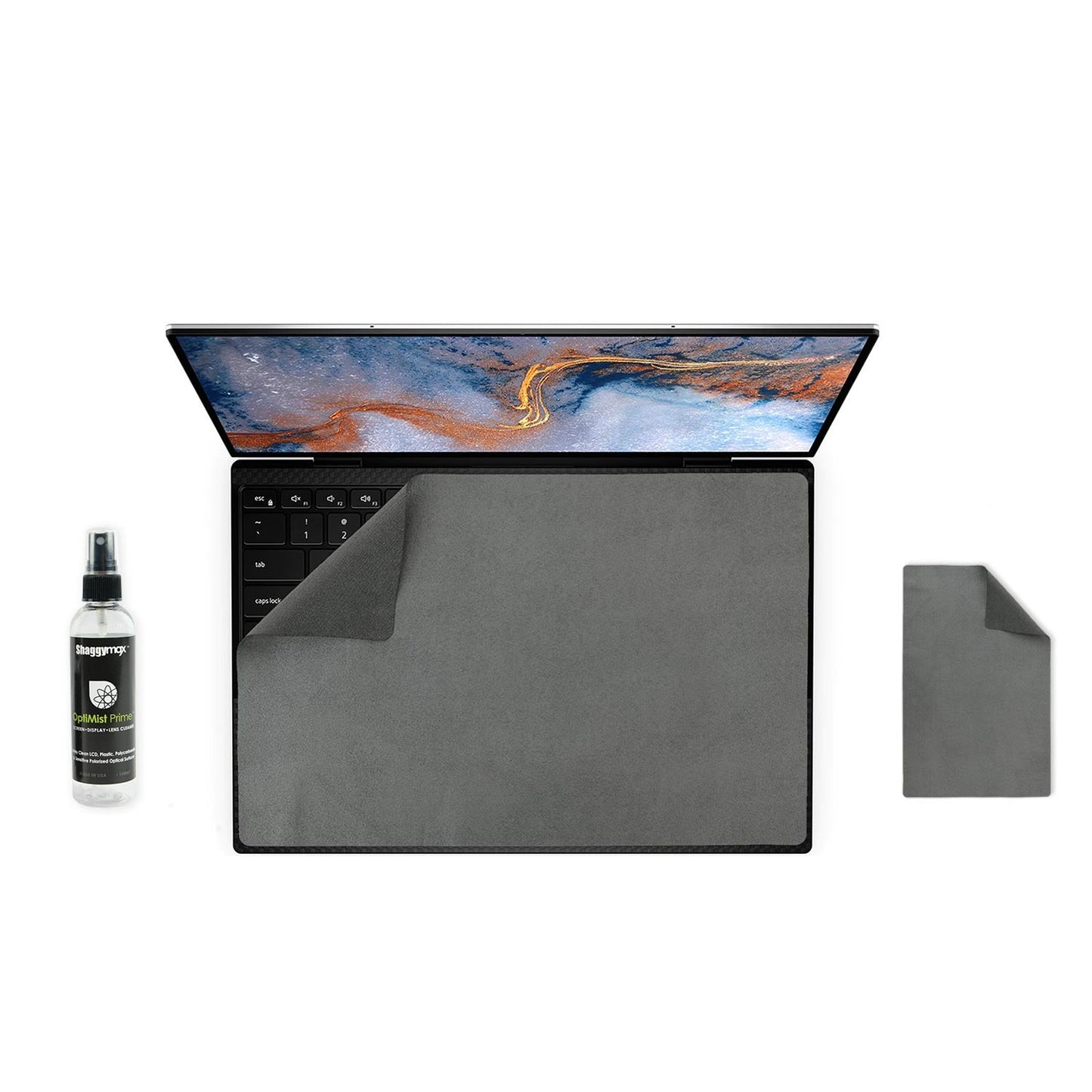 13" Turbo Pac Laptop Screen Protector Keyboard Cover Microfiber & Cleaning Kit - ShaggyMax