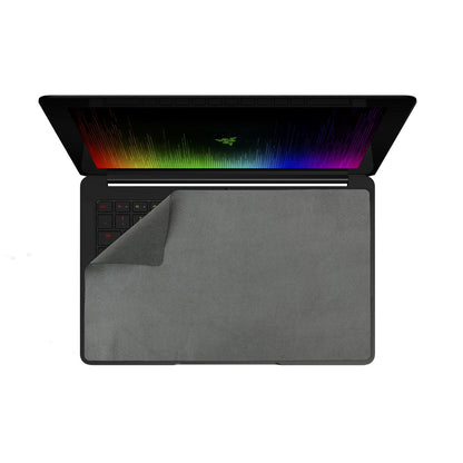 Custom Laptop Screen Protector 12" Keyboard Cover TurboSuede Microfiber Wipe 3-in-1 - ShaggyMax