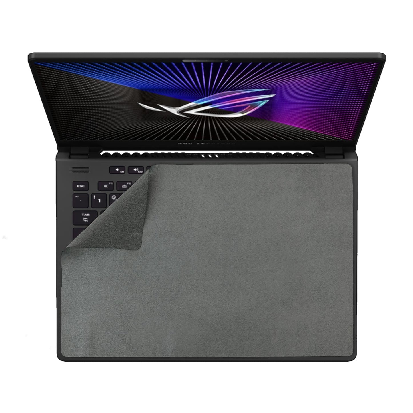 Custom Laptop Screen Protector 14" Keyboard Cover TurboSuede Microfiber Wipe 3-in-1 - ShaggyMax