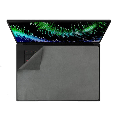 Custom Laptop Screen Protector 16" Keyboard Cover TurboSuede Microfiber Wipe 3-in-1 - ShaggyMax
