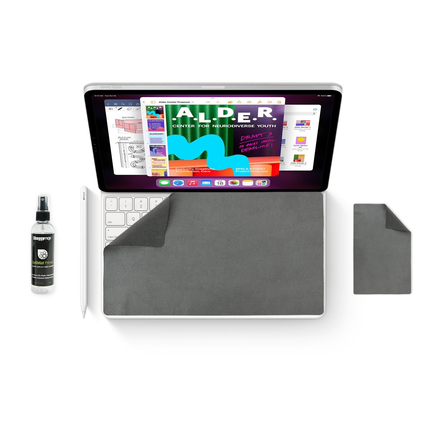 iPad Pro 11" M2 TurboSuede & OptiMist Prime Cleaning Kit Turbo Pac - ShaggyMax